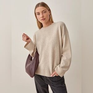 Reformation Enda Regenerative Wool Cream Sweater